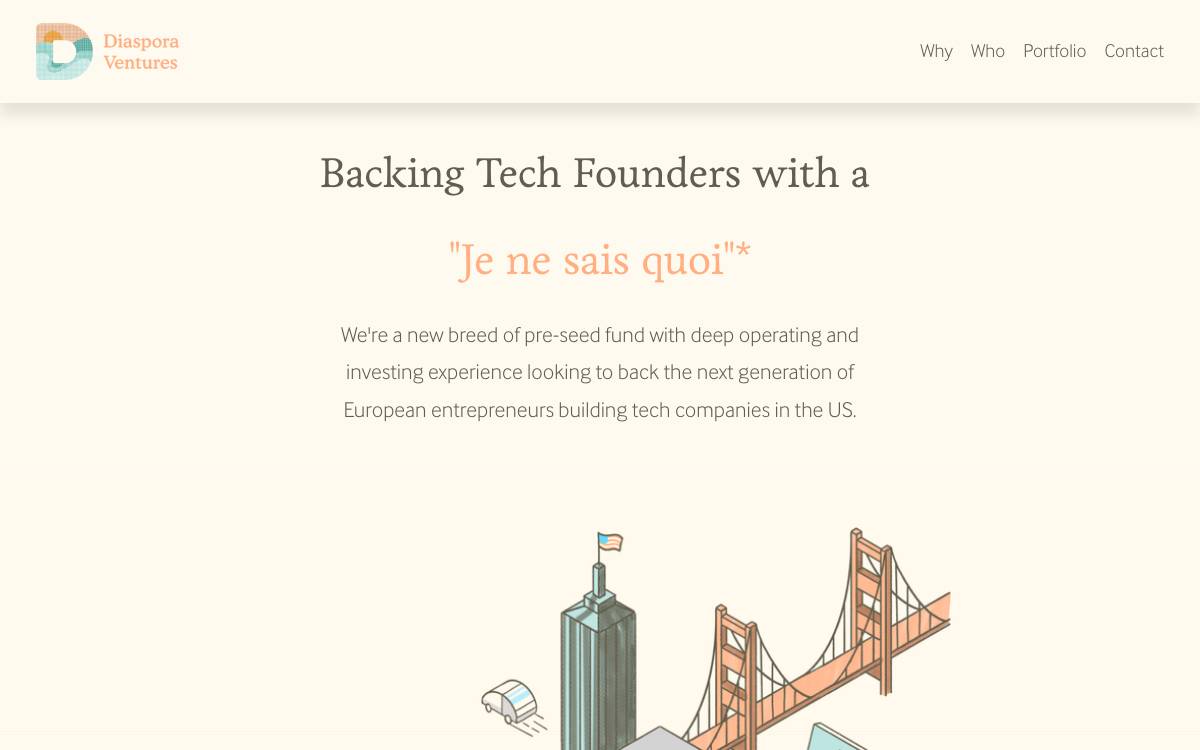 Diaspora Ventures website preview