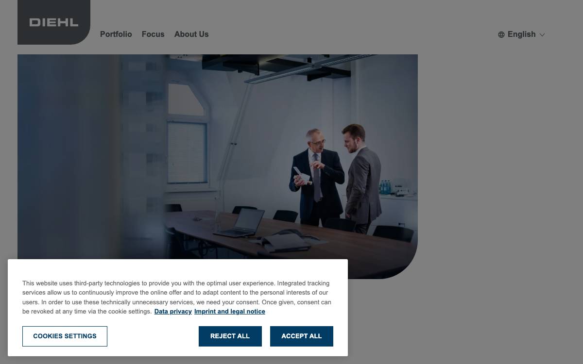 Diehl Ventures website preview