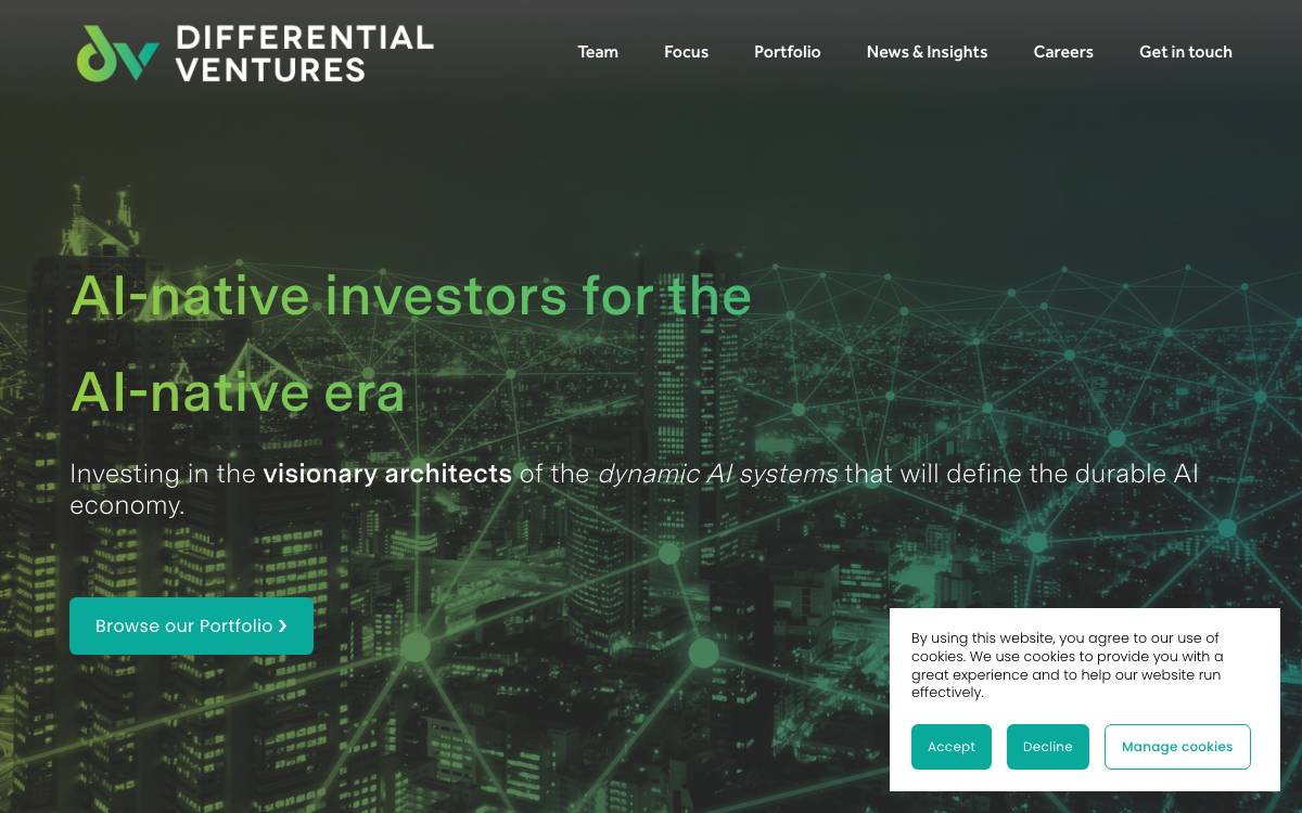 Differential Ventures website preview