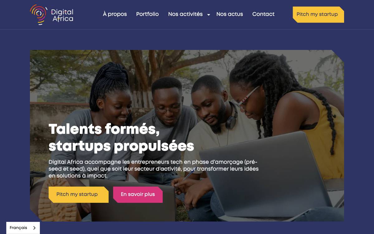 Digital Africa website preview