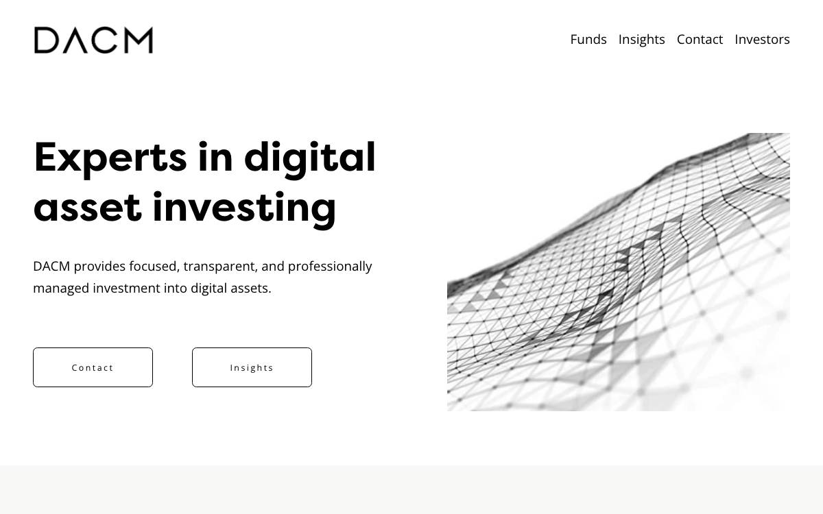 Digital Asset Fund website preview