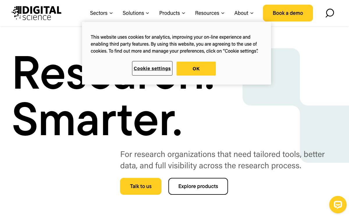 Digital Science website preview