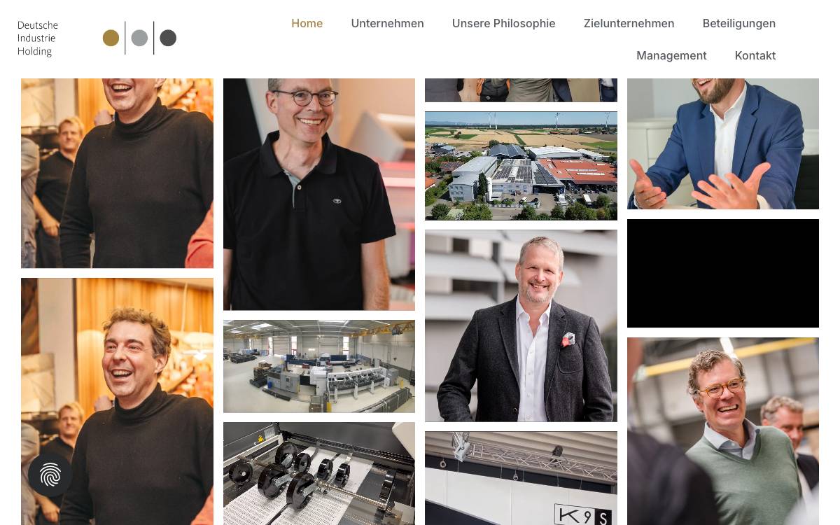 DIH Deutsche Industrie-Holding GmbH website preview