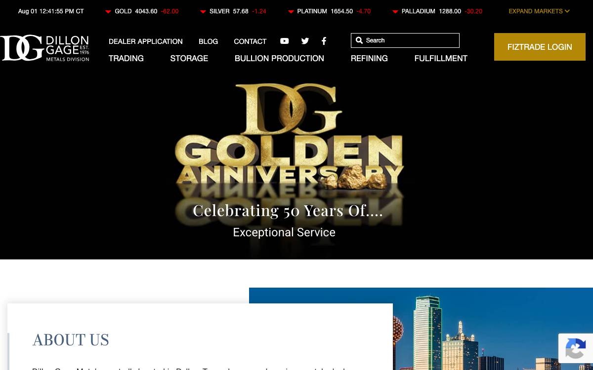 Dillon Gage website preview