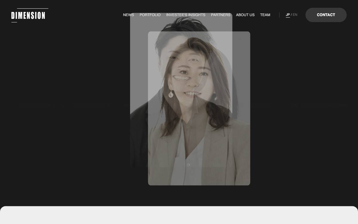 DIMENSION website preview