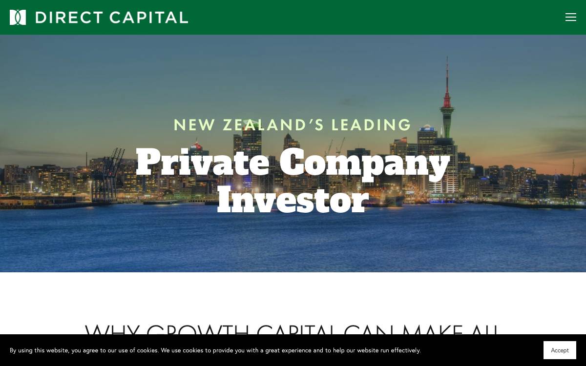 Direct Capital Private Equity Ltd. website preview