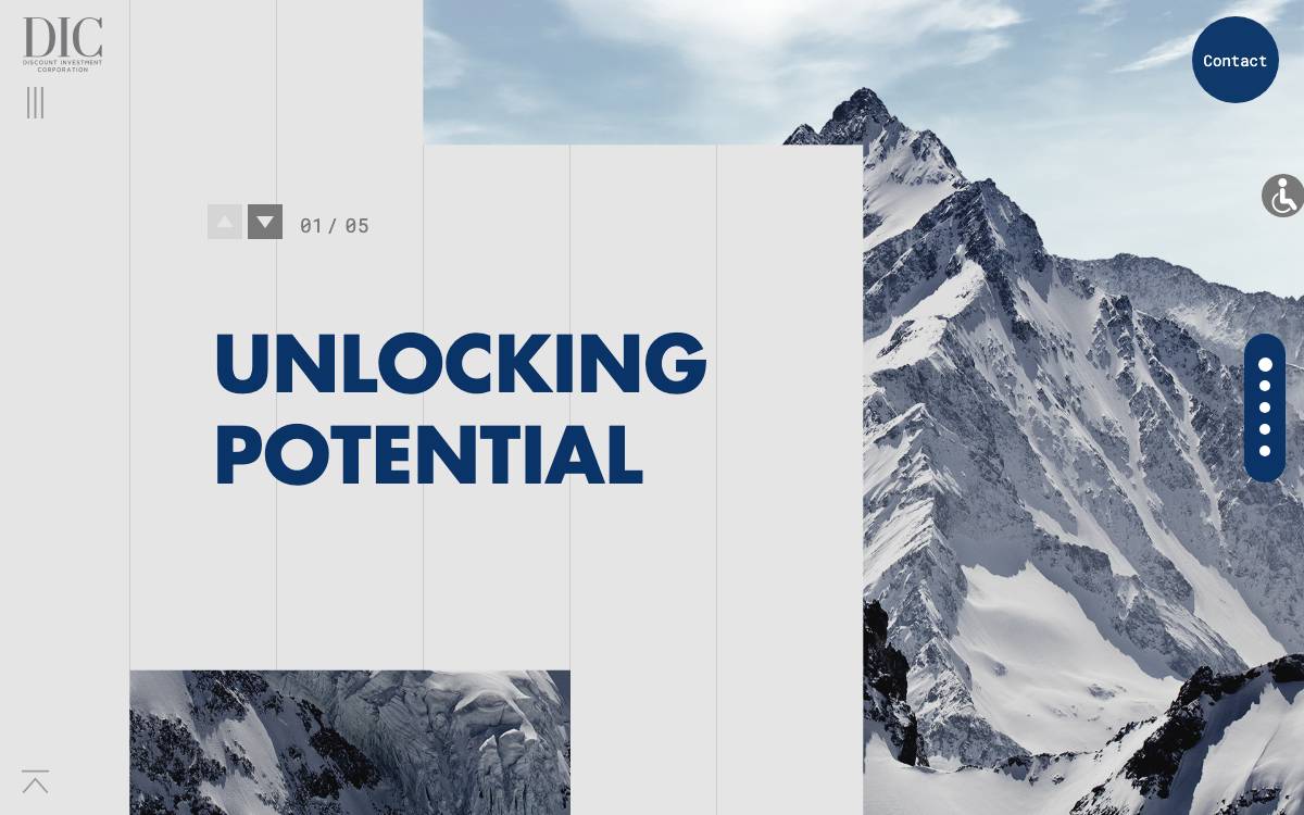 Discount Investment Corporation Ltd. website preview