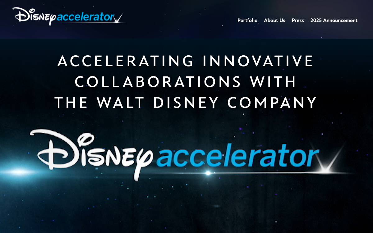 Disney Accelerator website preview