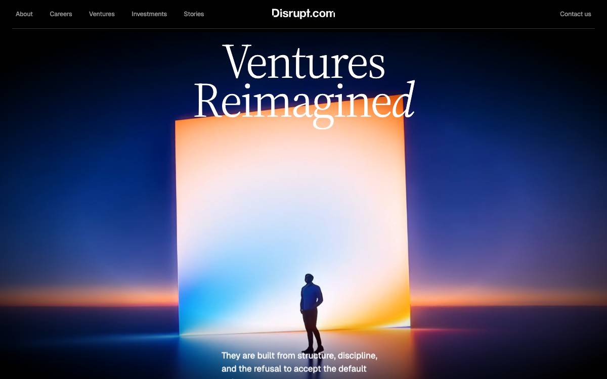 Disrupt.com website preview