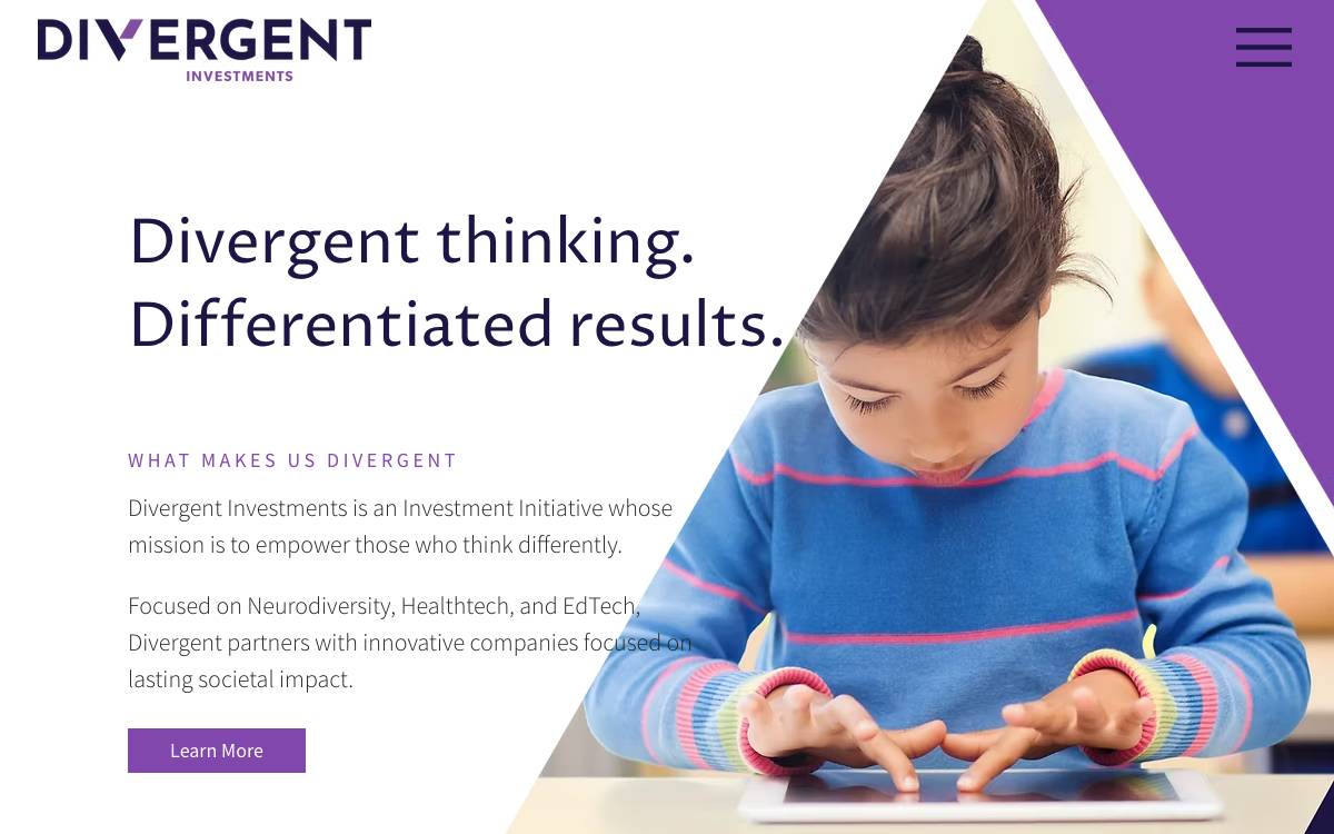 Divergent Investments website preview