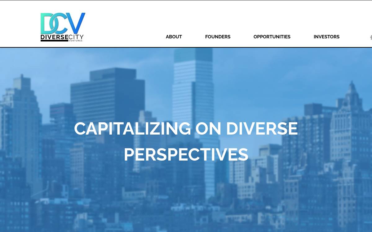 DiverseCity Ventures website preview