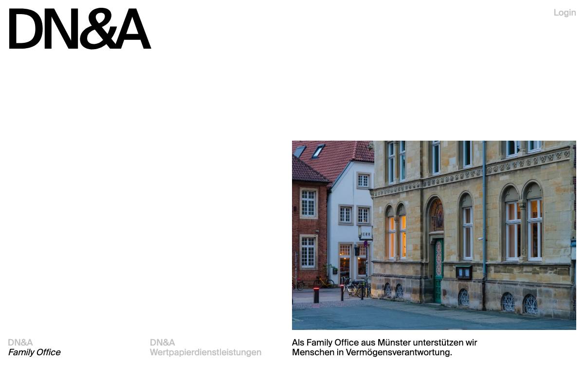 DN&A Family Office GmbH website preview