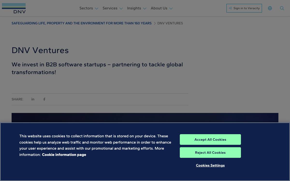 DNV Ventures website preview