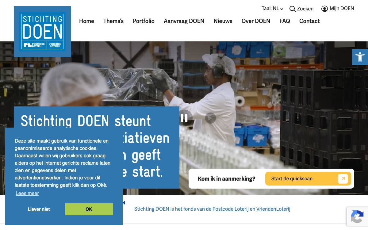DOEN Participaties website preview