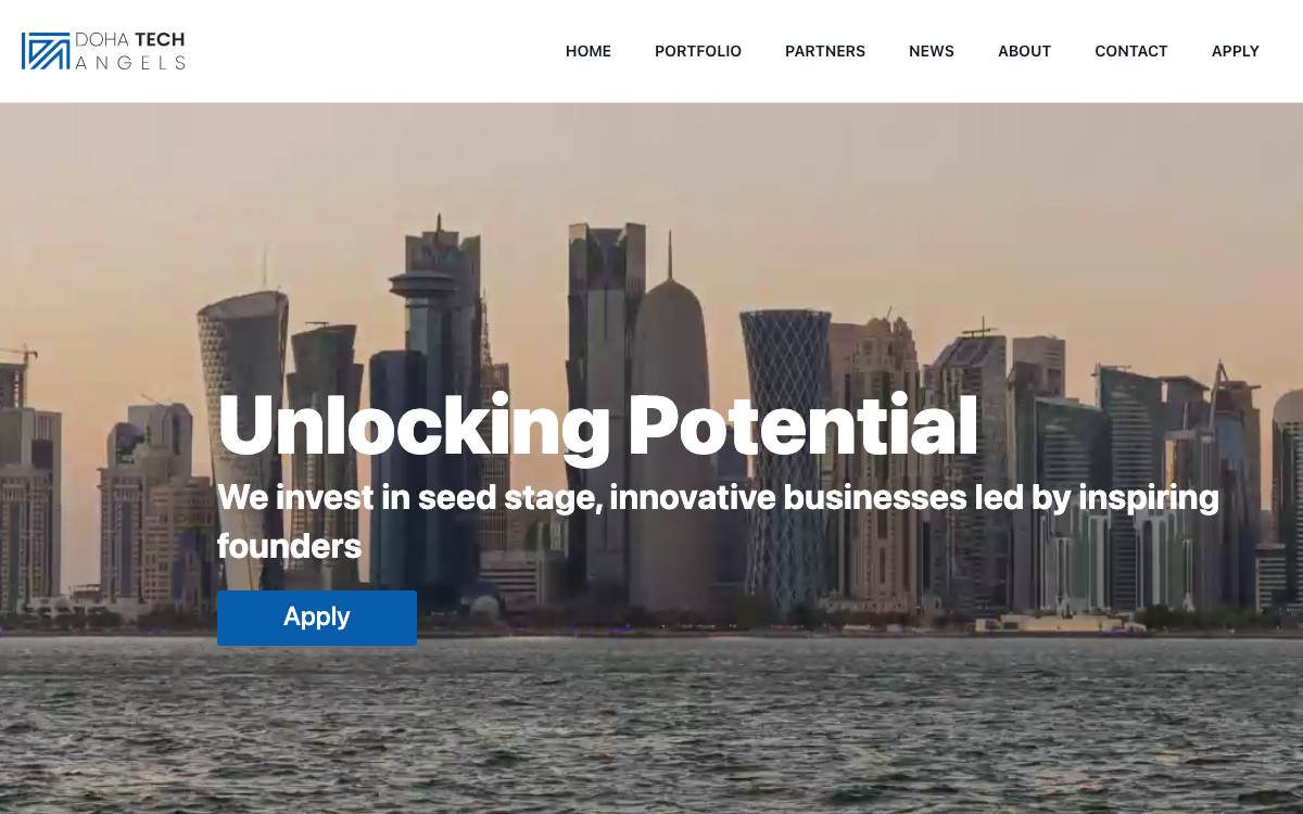 Doha Tech Angels website preview