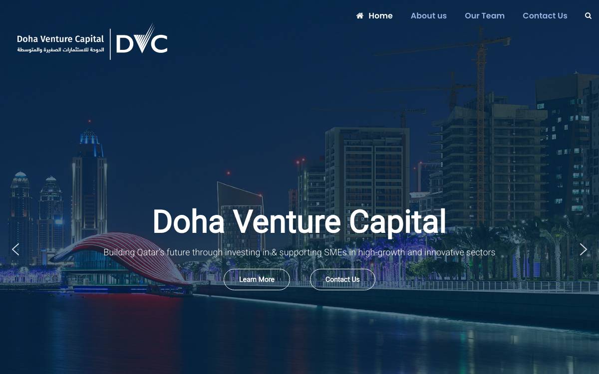 Doha Venture Capital website preview