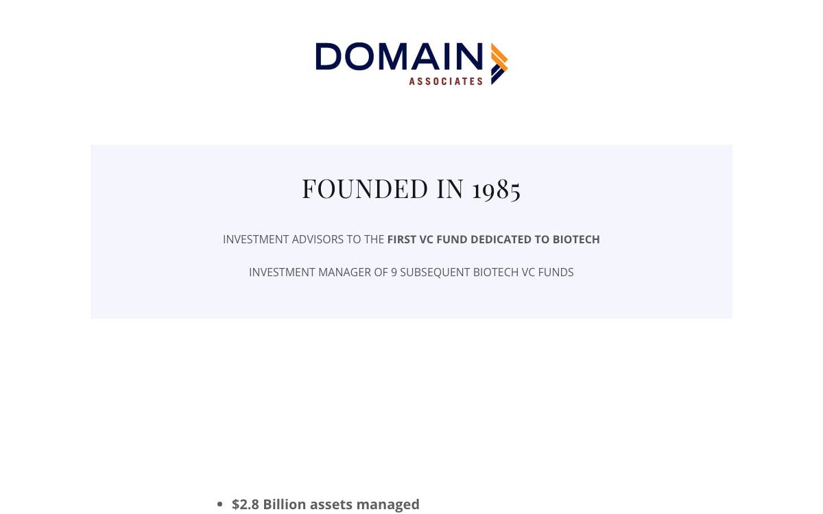 Domain Associates website preview