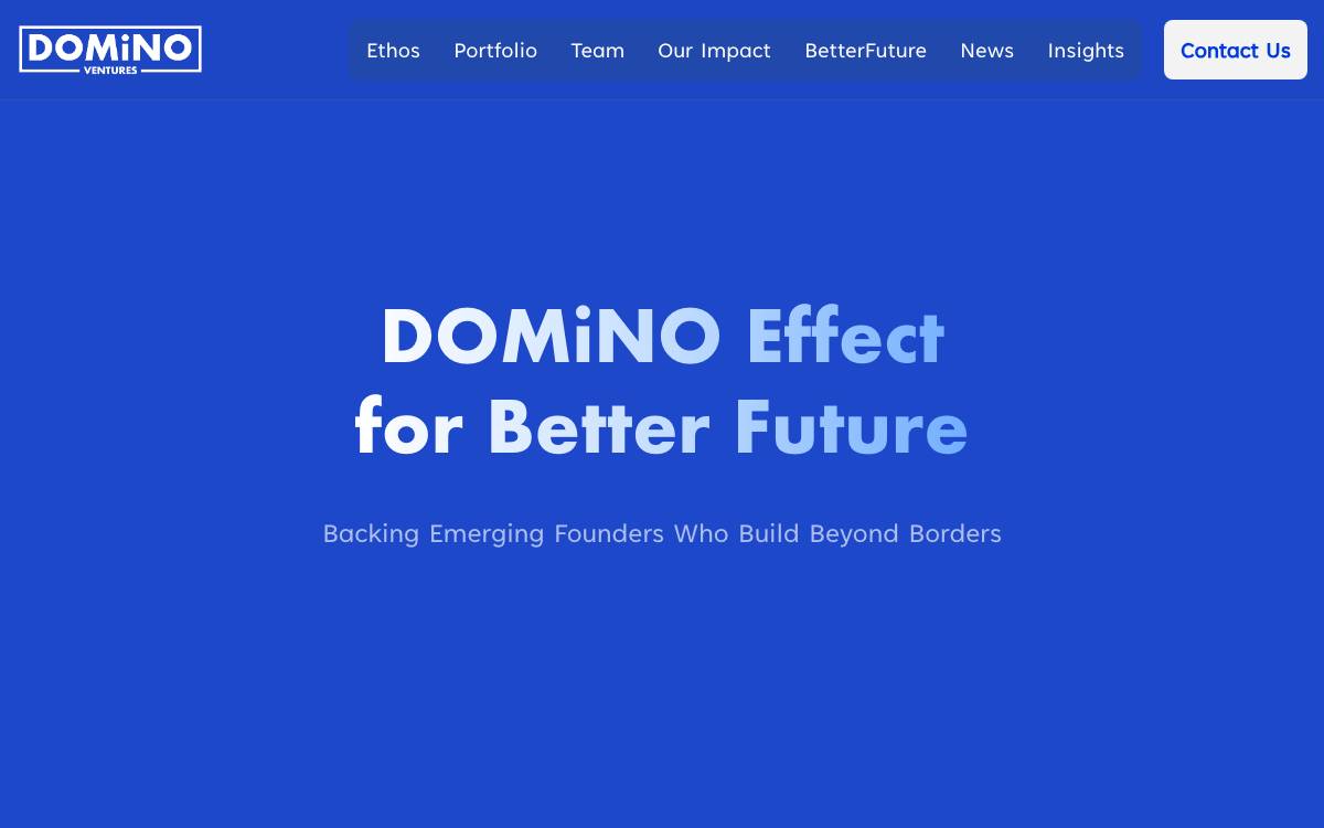 DOMiNO Ventures website preview