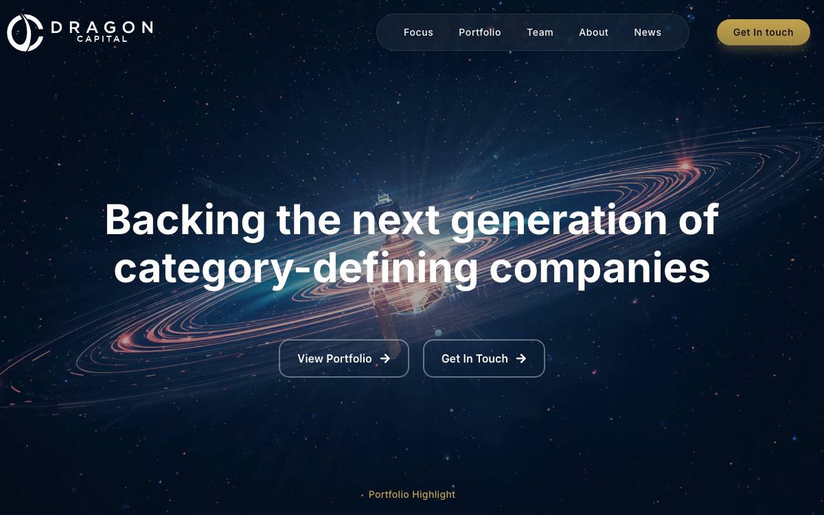 Dragon Capital website preview