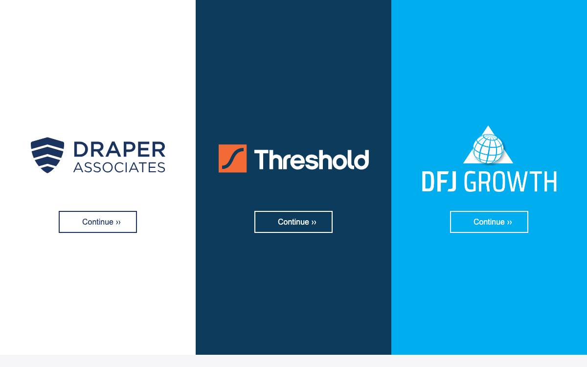 Draper Fisher Jurvetson (DFJ) website preview