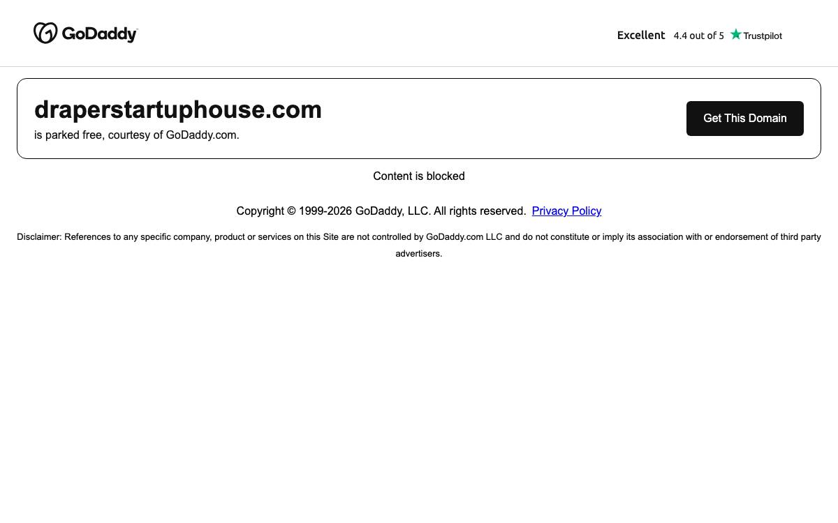 Draper Startup House website preview