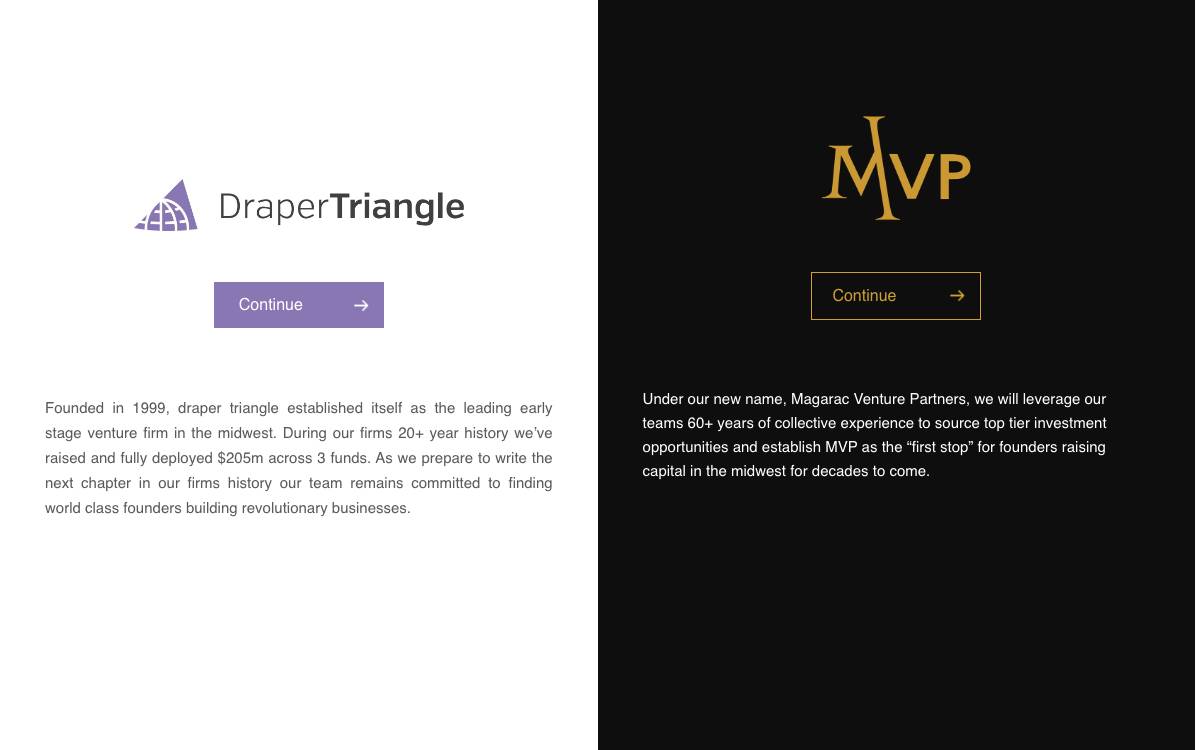 Draper Triangle website preview
