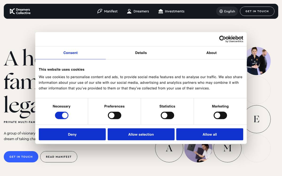 Dreamers Collective website preview