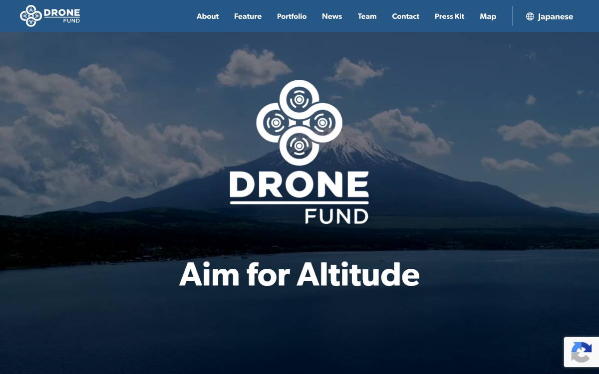 DRONE FUND website preview