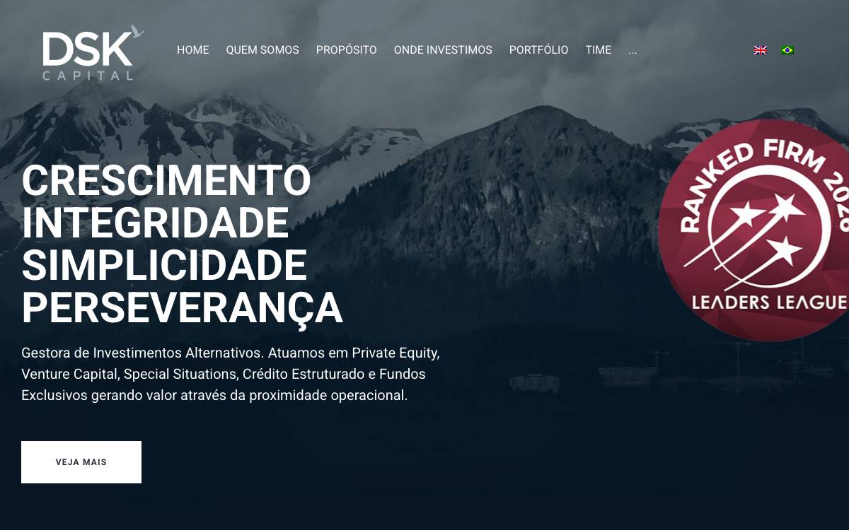 DSK Capital website preview