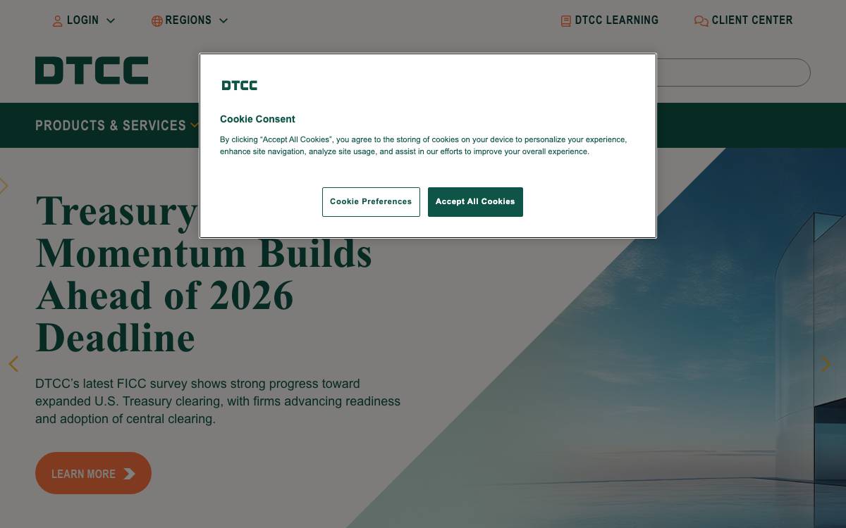 DTCC website preview