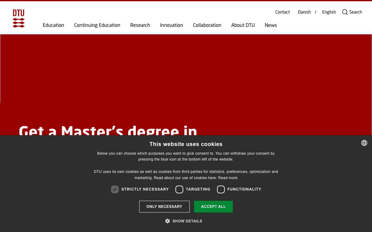 DTU Innovation website preview