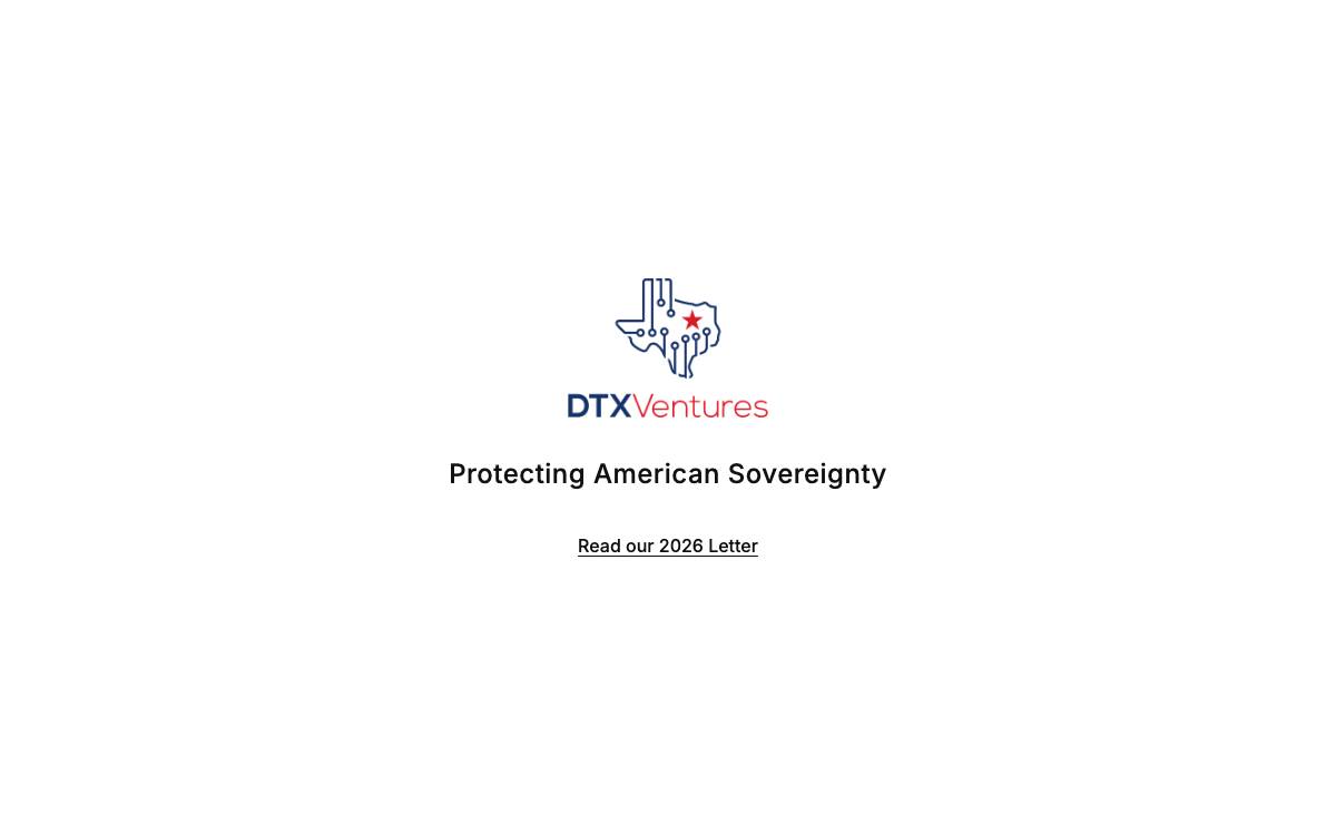 DTX VC website preview