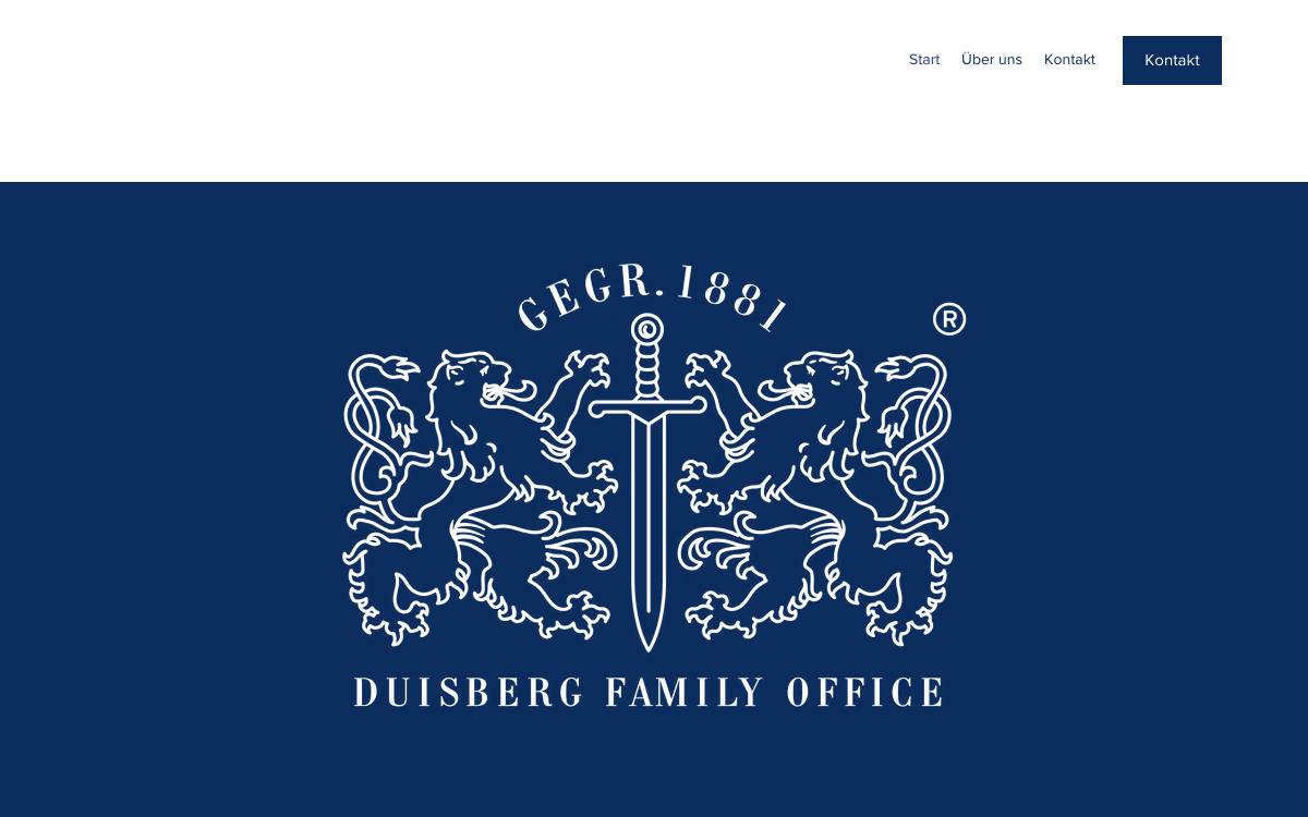 Duisberg Family Office website preview