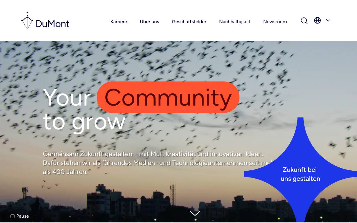 Dumont Venture website preview