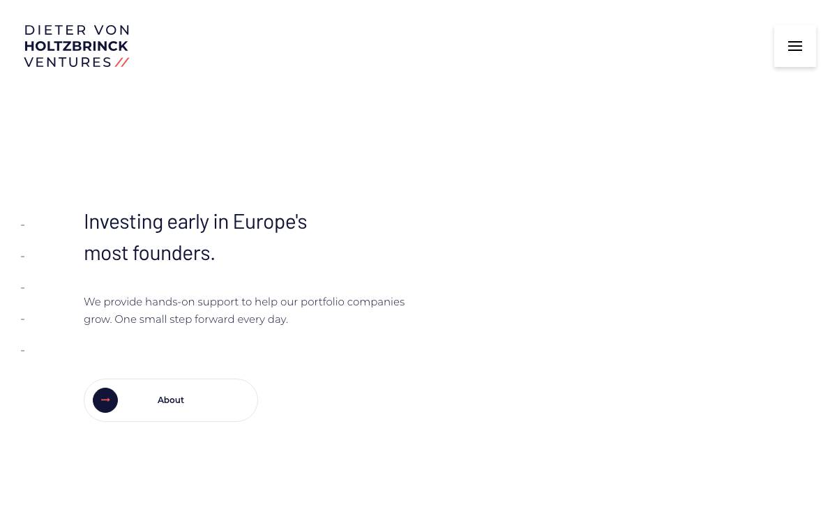 DvH Ventures website preview