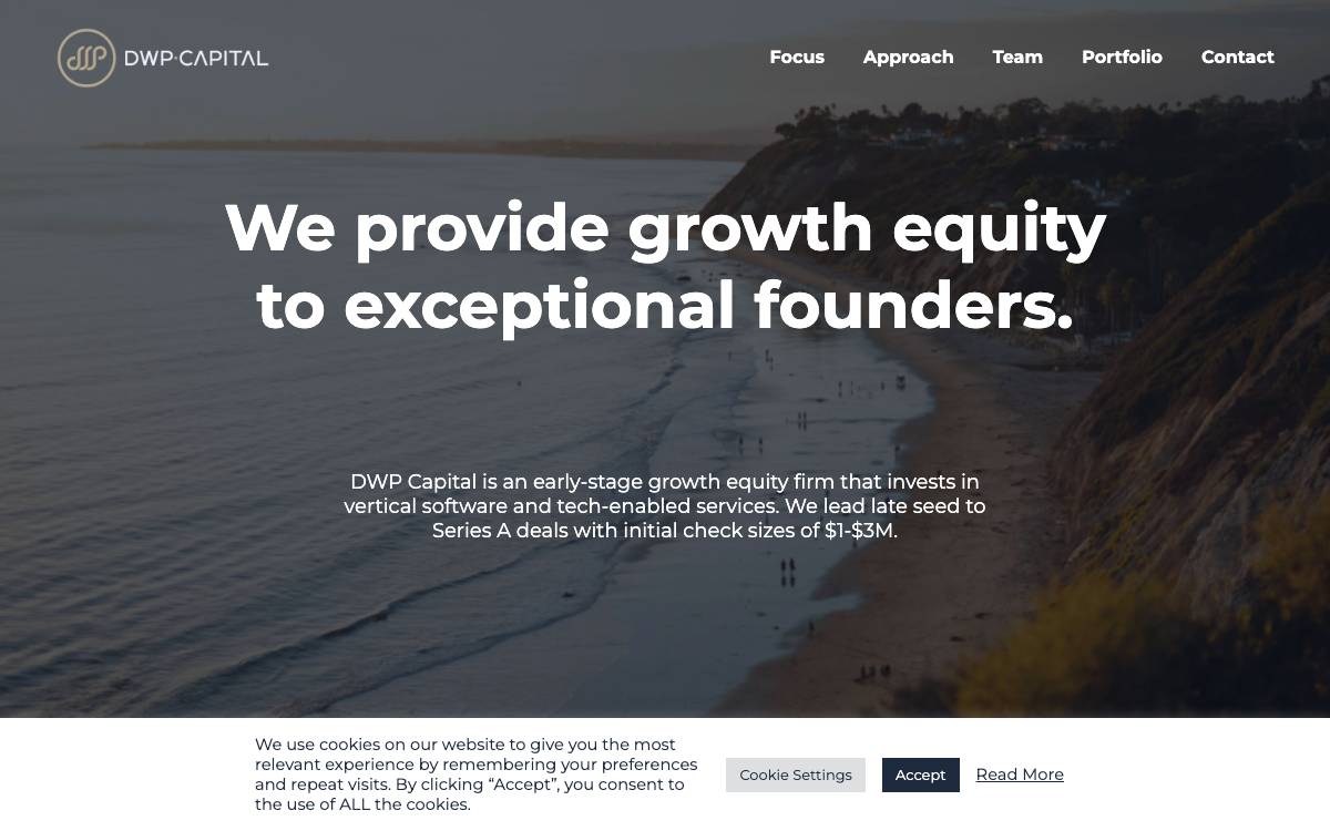 DWP Capital website preview
