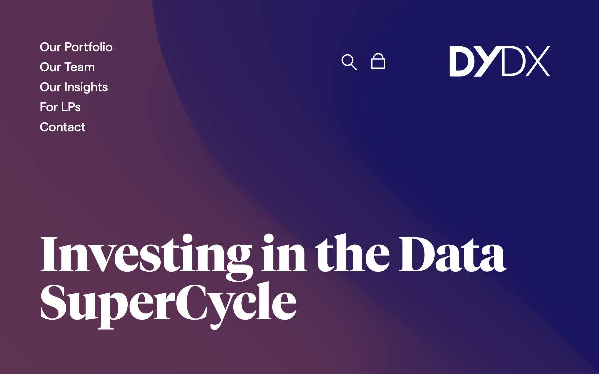 DYDX Capital website preview