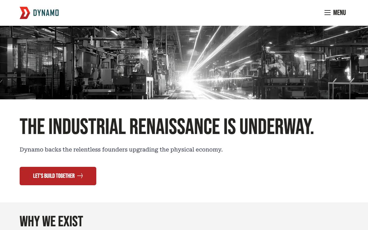 Dynamo Ventures website preview