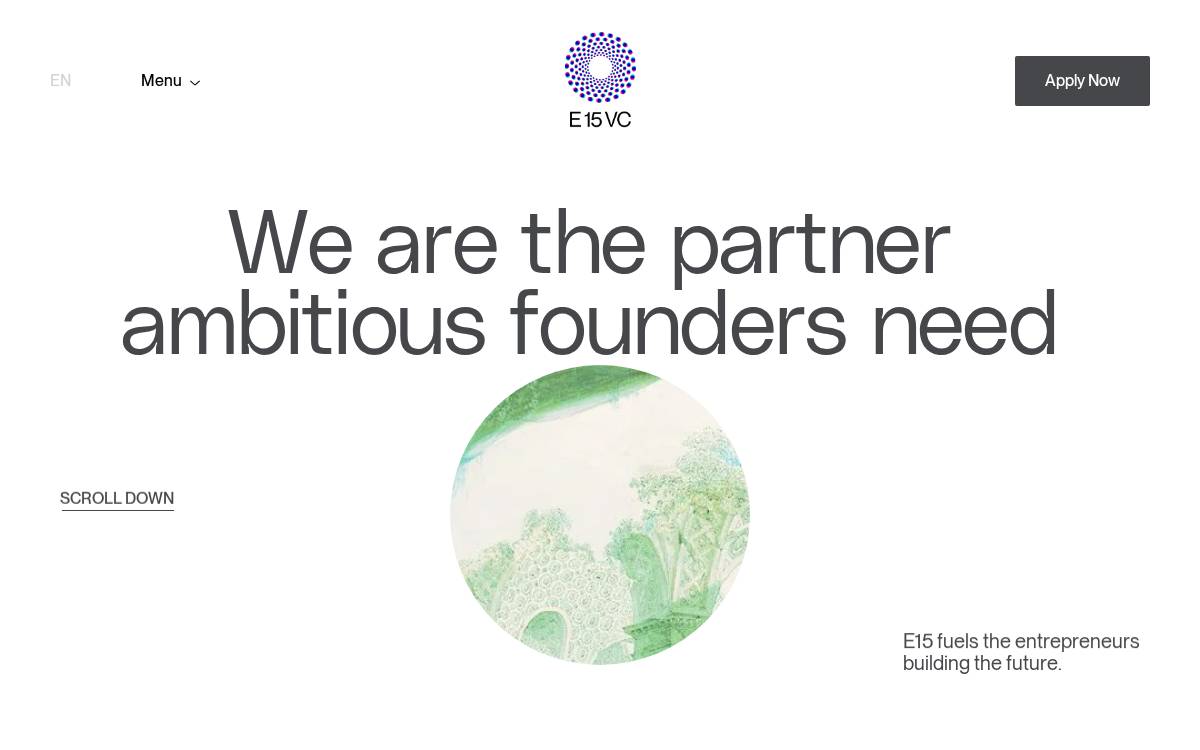 E15 website preview