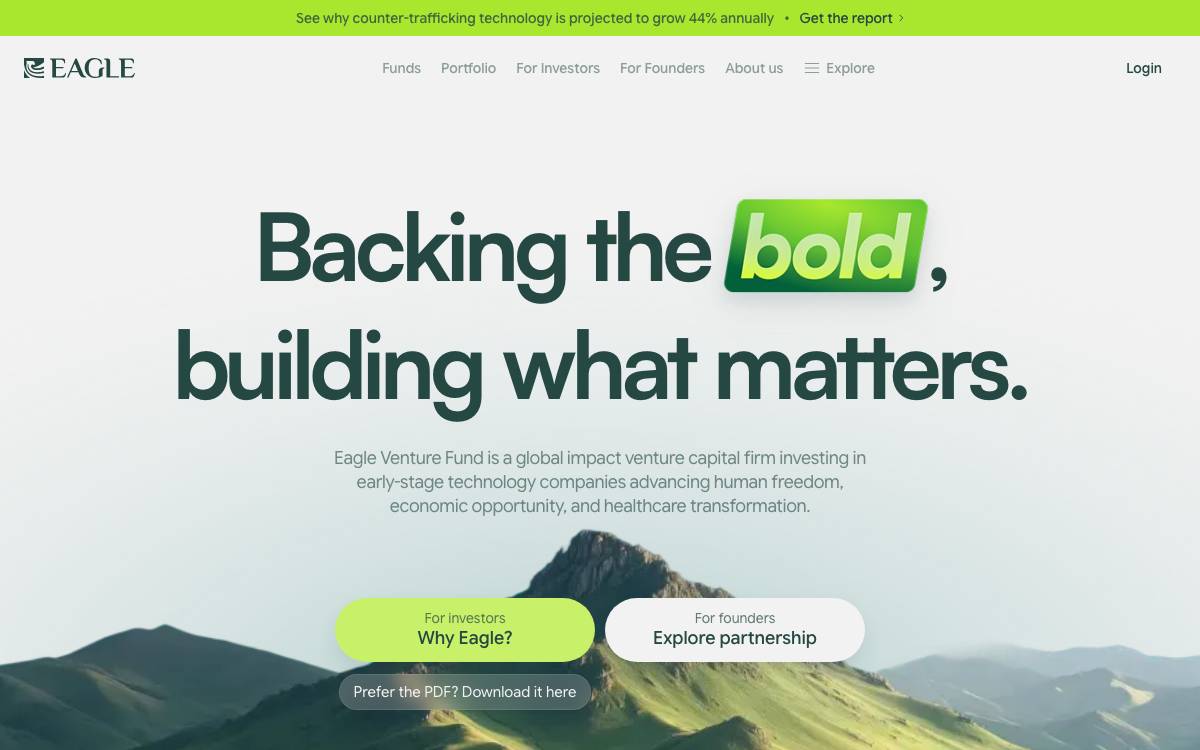Eagle Venture website preview