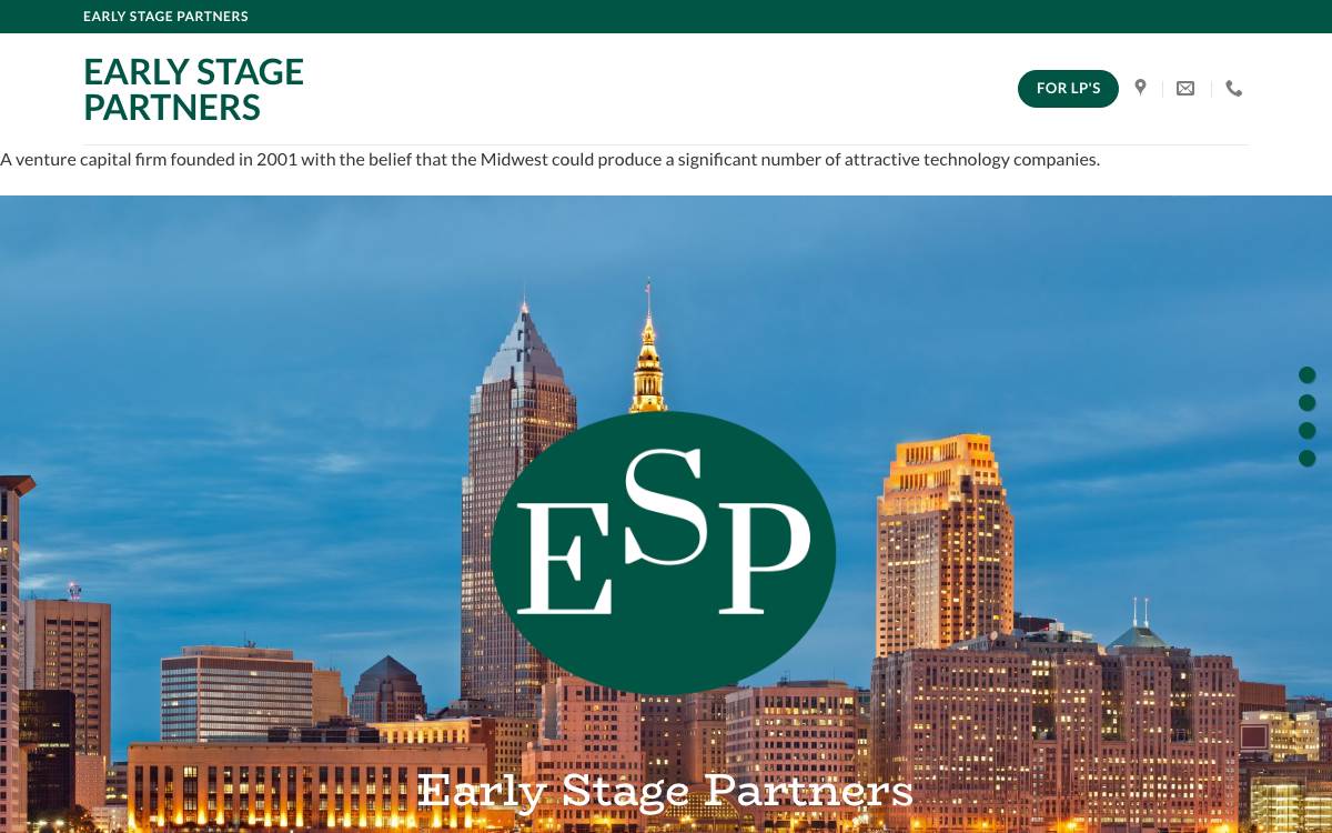 Early Stage Partners, LP website preview