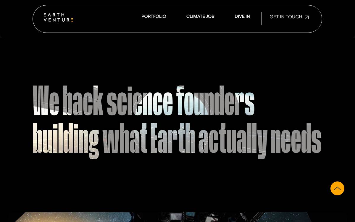 Earth Venture Capital website preview