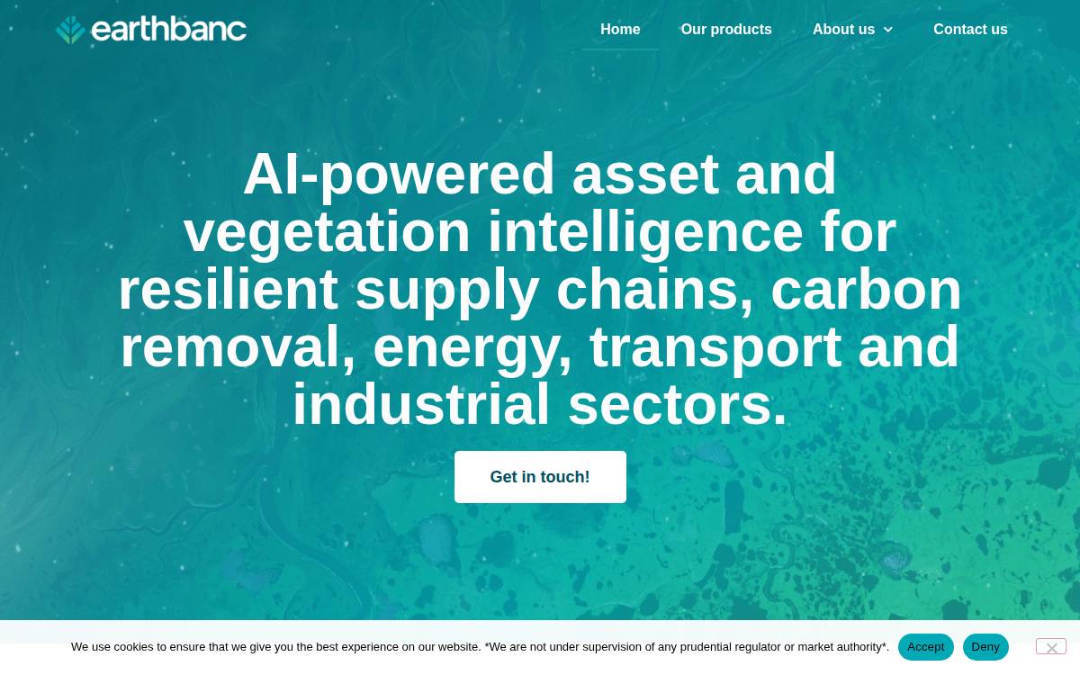 Earthbanc website preview