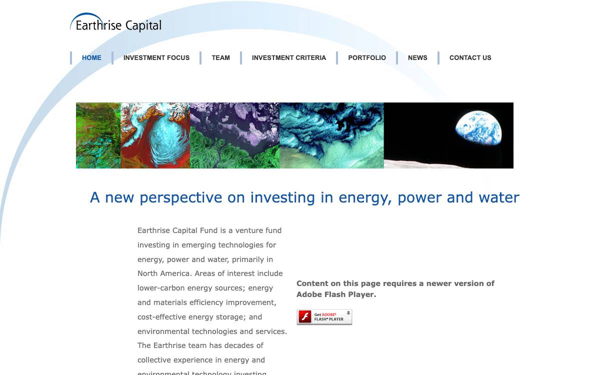 Earthrise Capital website preview