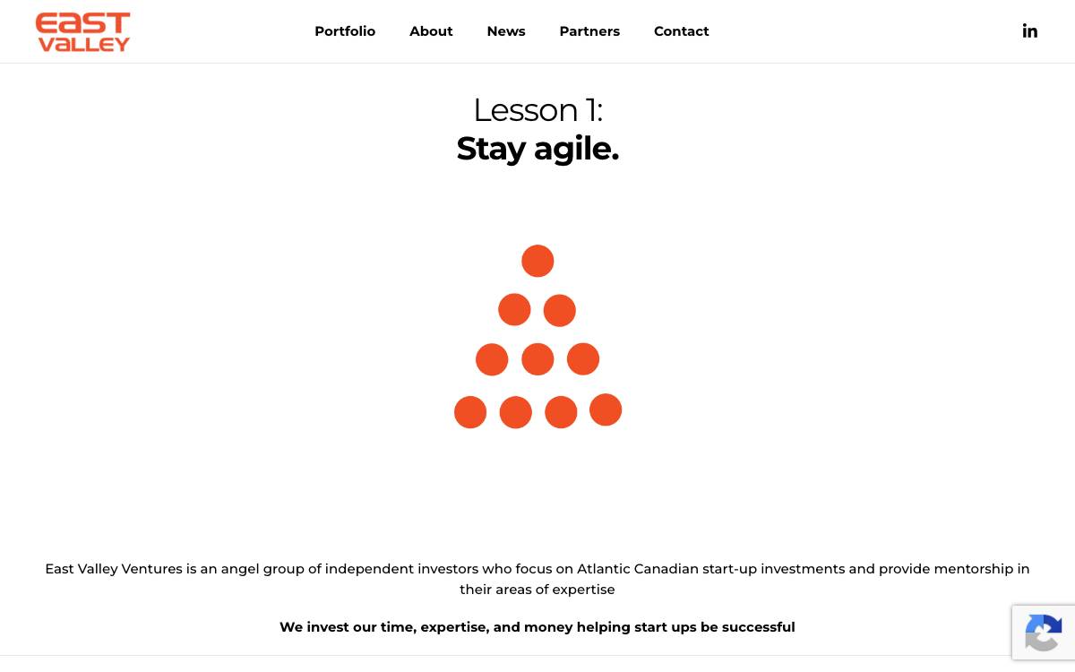 East Valley Ventures website preview