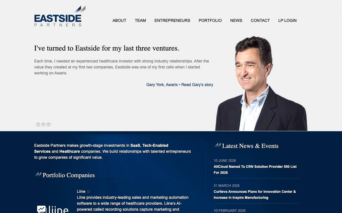 Eastside Partners website preview