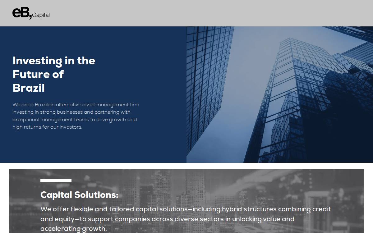 EB Capital website preview