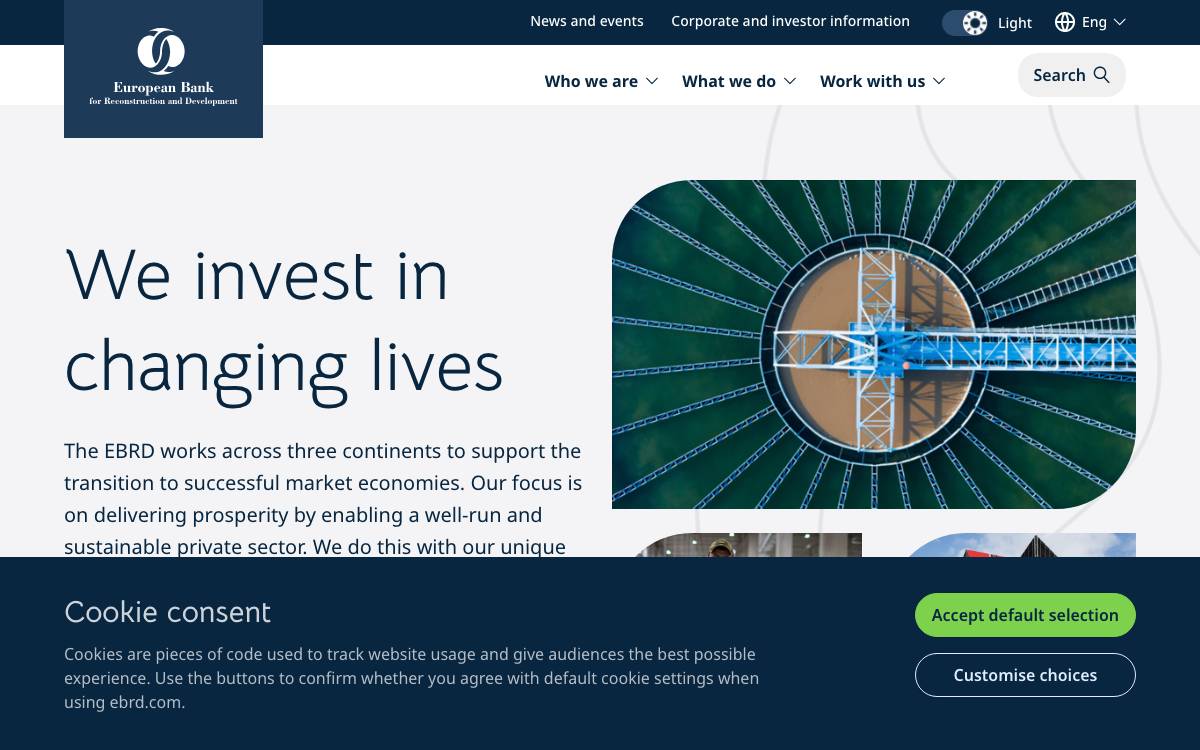 EBRD website preview