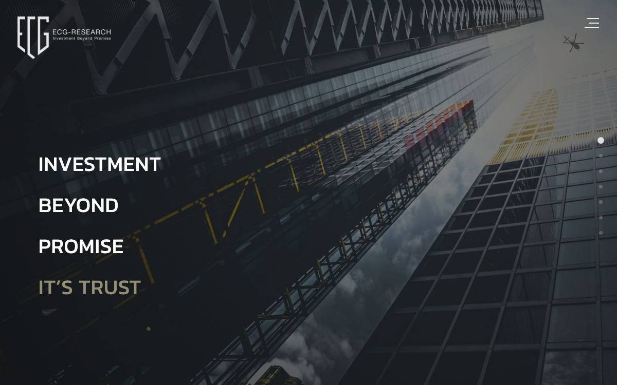 ECG-Research website preview