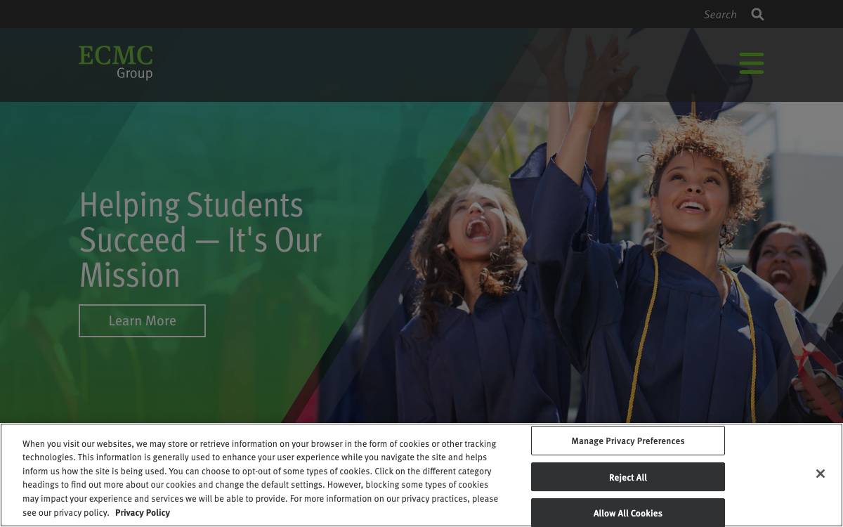 ECMC Group website preview